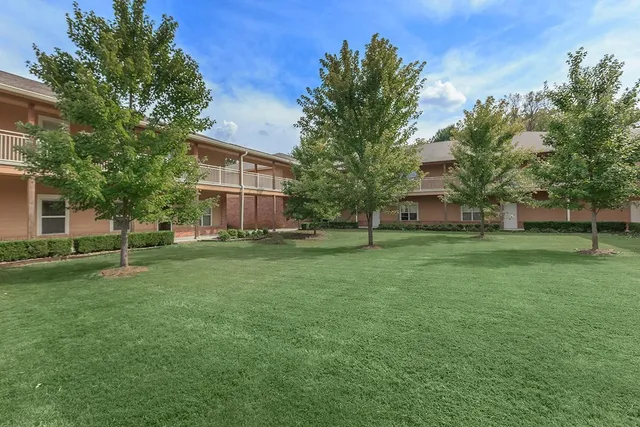 a view of a house with a back yard