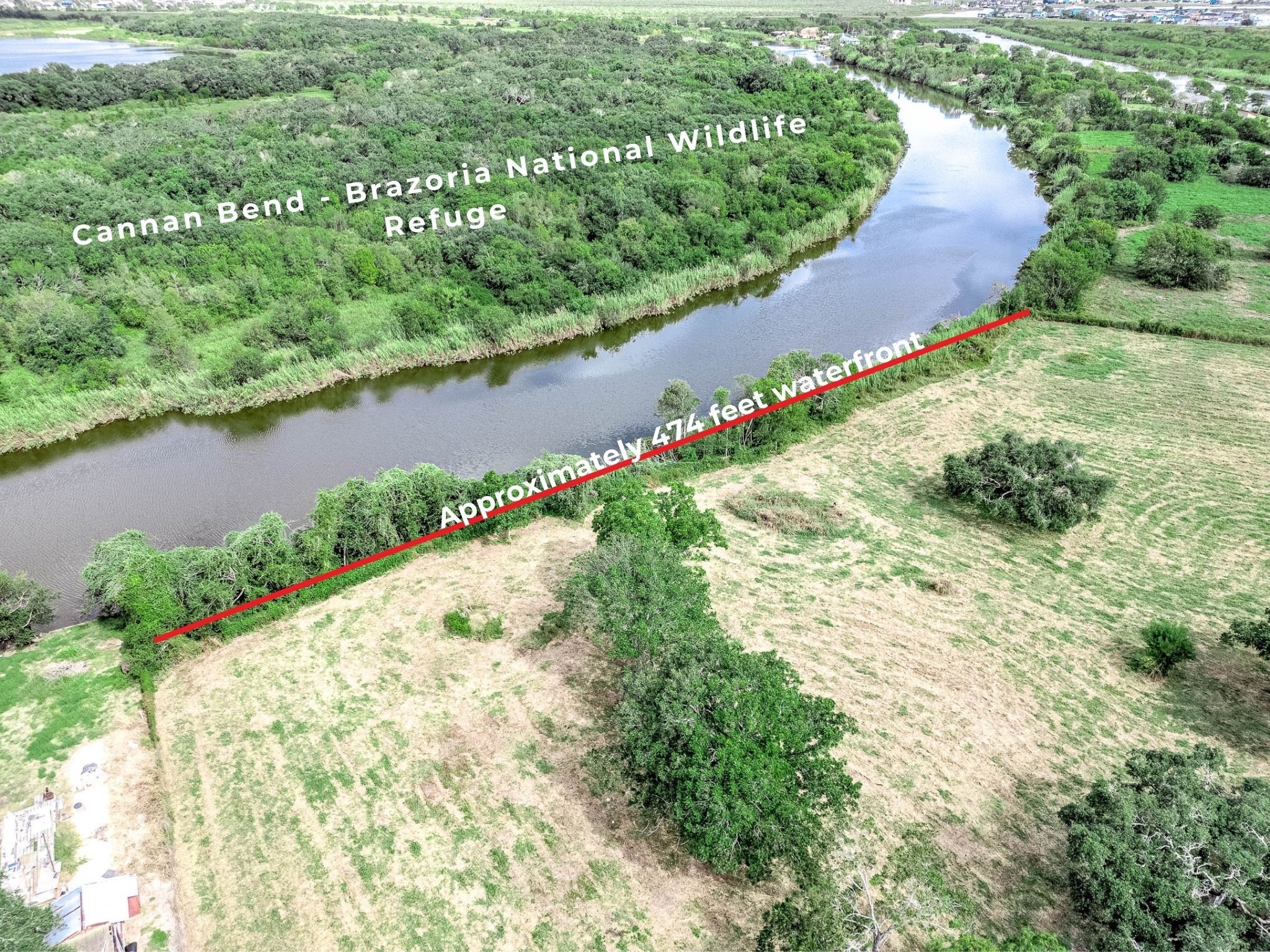 2230 Duncan Drive Freeport, TX 77541 - Photo 7 of 12 an aerial view of a yard and mountain view in back