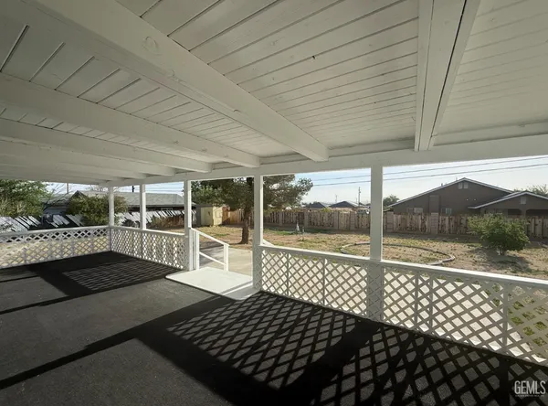 a view of a porch