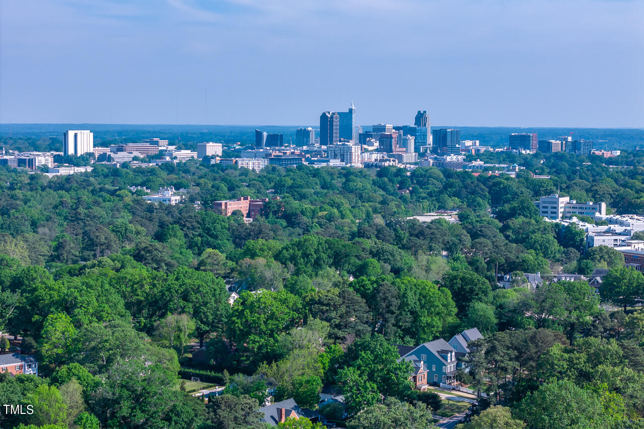 2311 Churchill Road Raleigh, NC 27608 - Photo 71 of 73 an aerial view of a city with lots of residential buildings