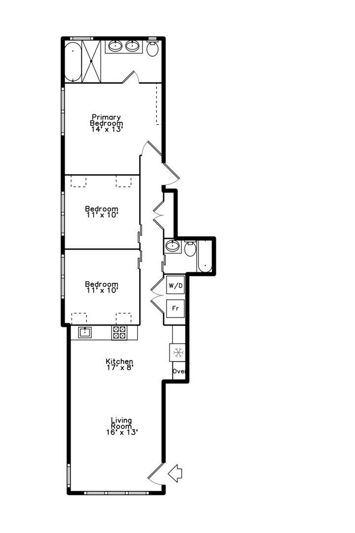 6556 South Minerva Avenue, Unit 2S Chicago, IL 60637 - Photo 18 of 19 a picture of a bench in front of a wall