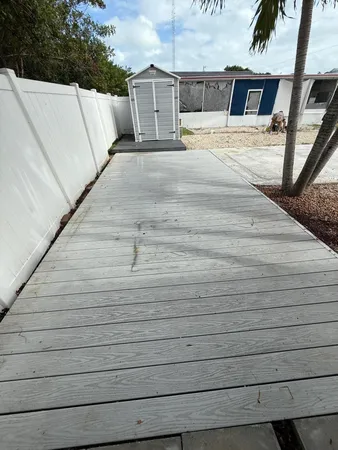 a view of a balcony