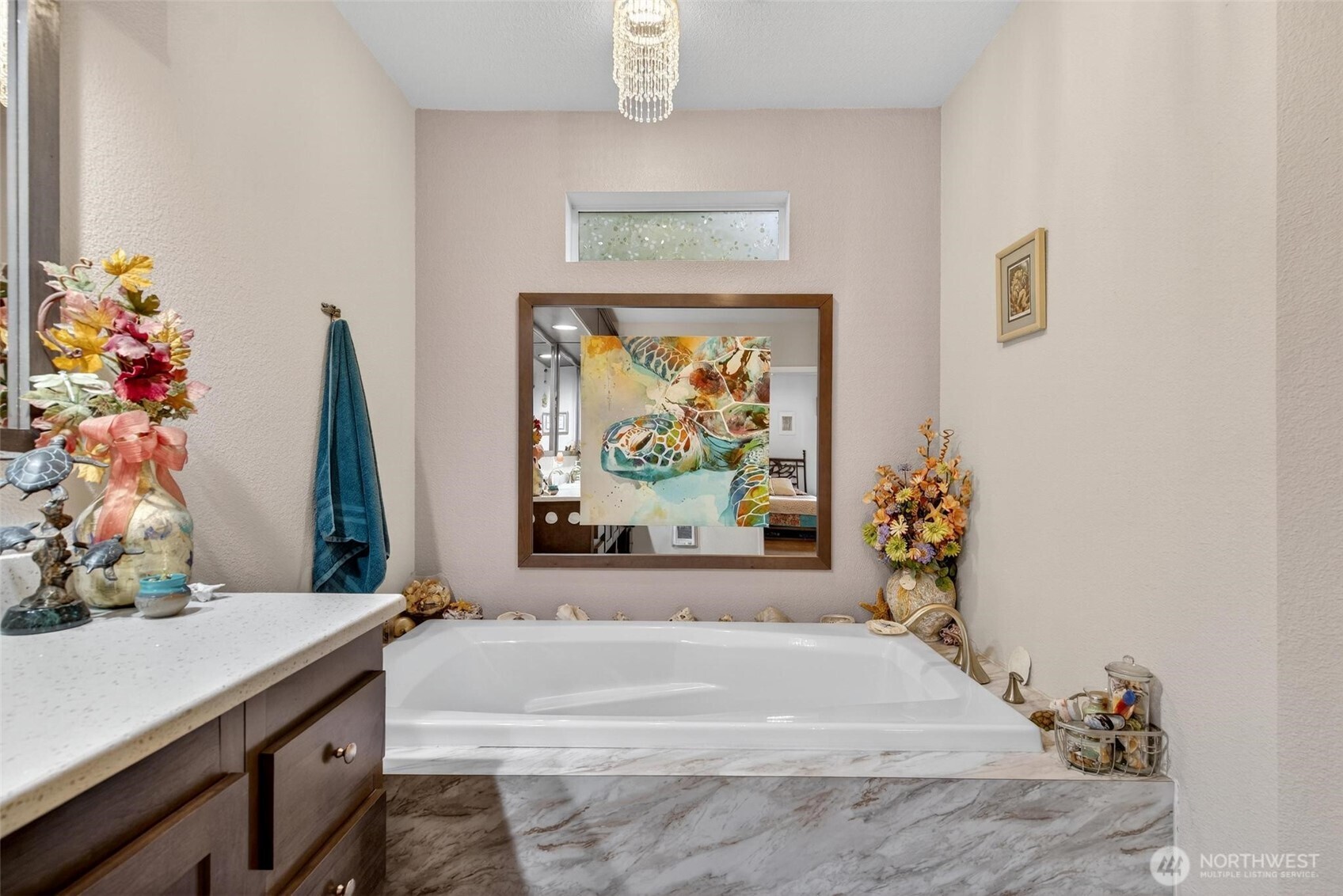 2 Crow Lane McCleary, WA 98557 - Photo 18 of 36 a bathroom with a tub sink and mirror