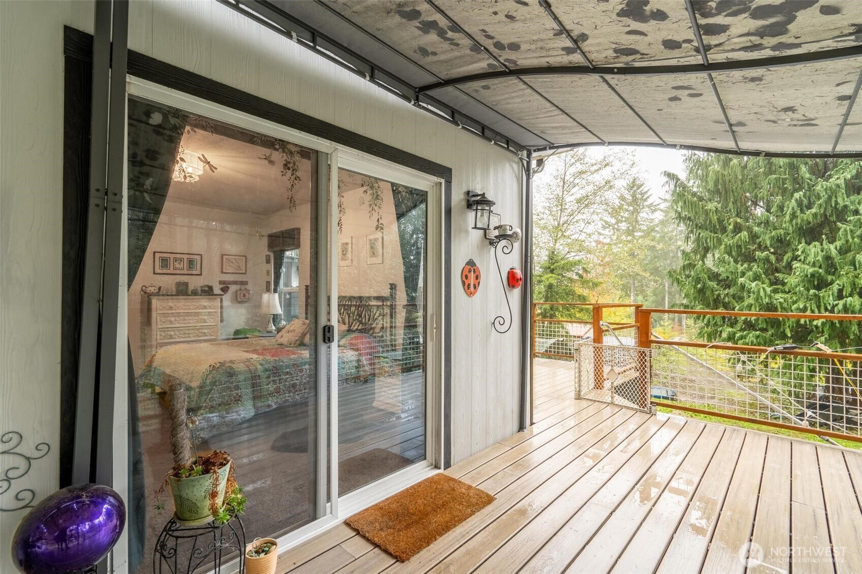 2 Crow Lane McCleary, WA 98557 - Photo 22 of 36 a view of a balcony with wooden floor