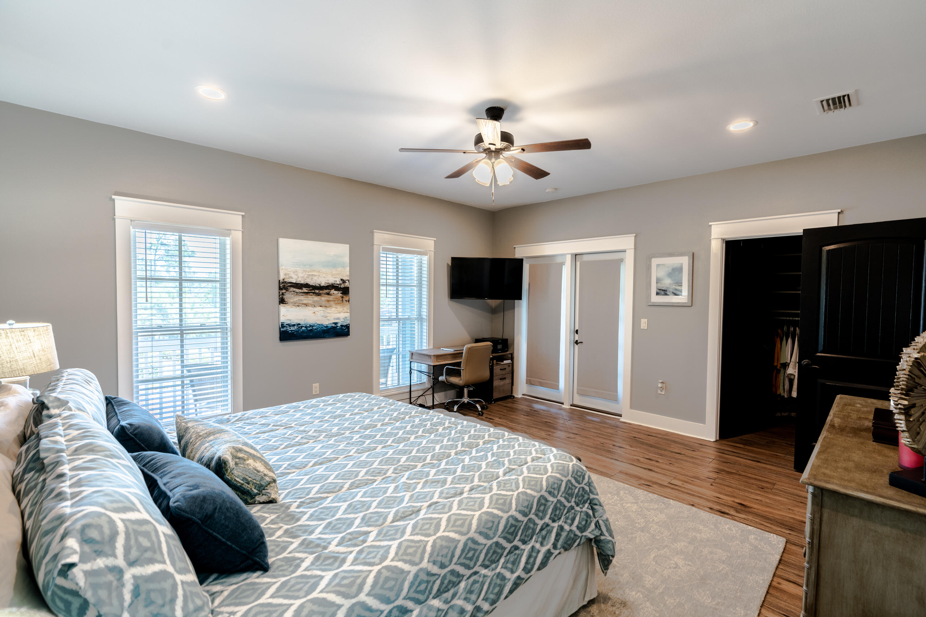 11 West Willow Mist Road Inlet Beach, FL 32461 - Photo 18 of 45 a bedroom with a bed and a tv