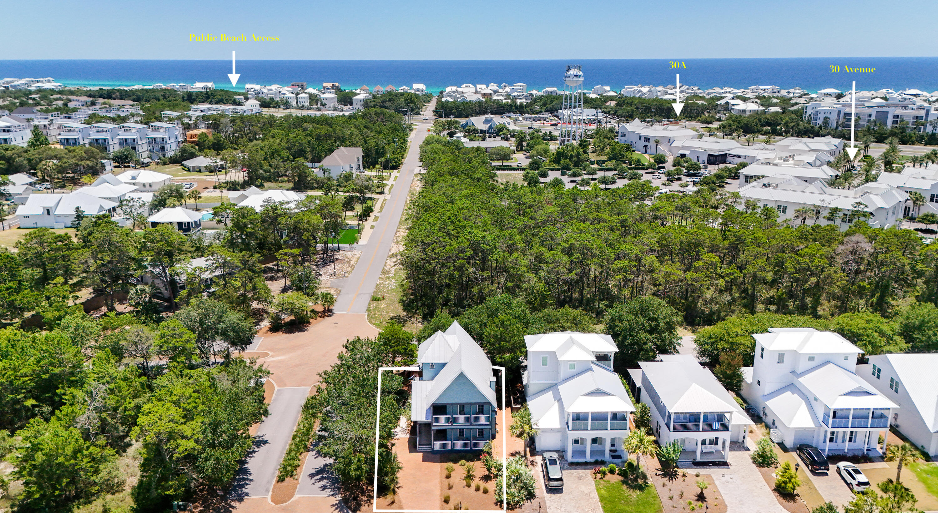 11 West Willow Mist Road Inlet Beach, FL 32461 - Photo 44 of 45 an aerial view of residential houses and outdoor space