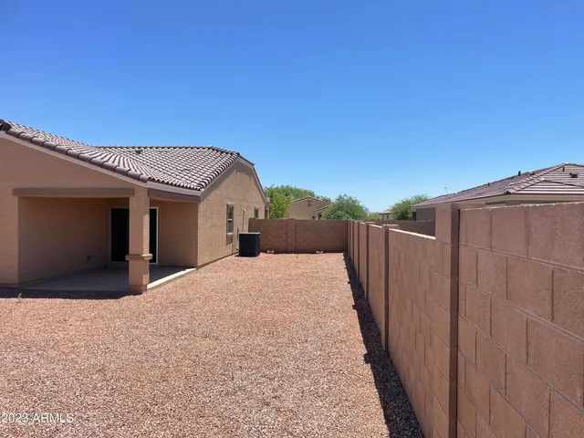 a backyard of a house
