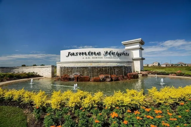 a view of a water with building in the background