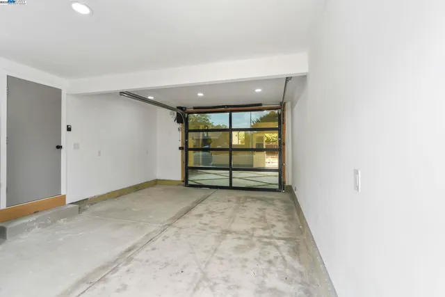 a view of a backyard with a garden