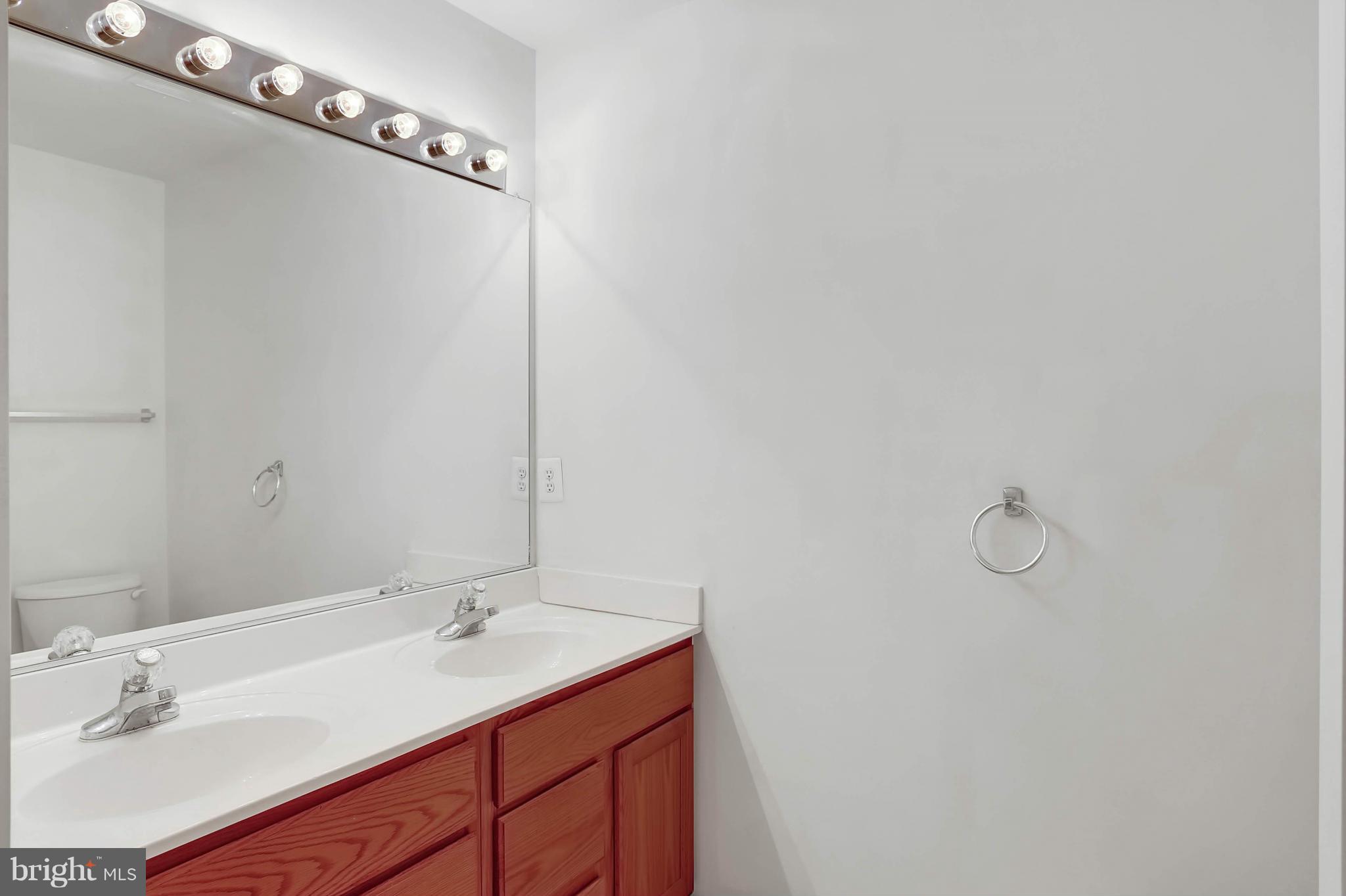 8724 Autumn Ridge Court Odenton, MD 21113 - Photo 19 of 24 a bathroom with a sink vanity and mirror