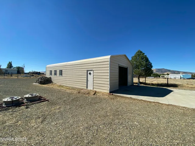 a view of outside space and a yard