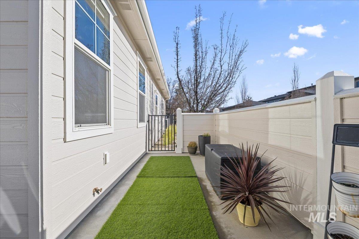 2856 South Wise Way Boise, ID 83716 - Photo 36 of 47 View of patio toward exterior entry/exit gate w/lock.