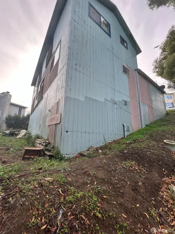 a backyard of a house