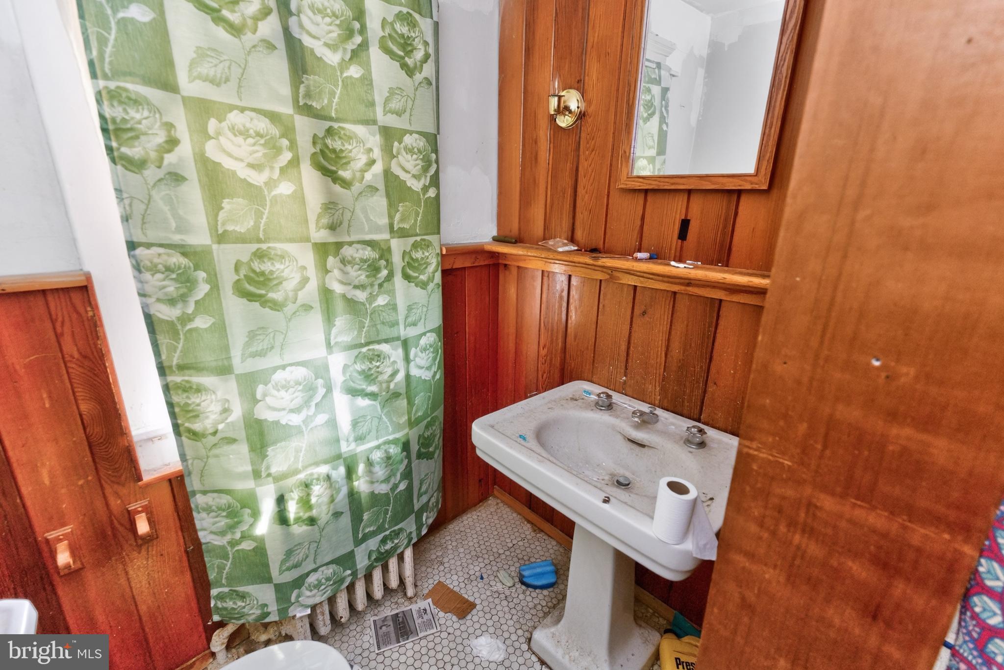522 Market Street Denton, MD 21629 - Photo 5 of 49 view of a bathroom with a sink and a mirror