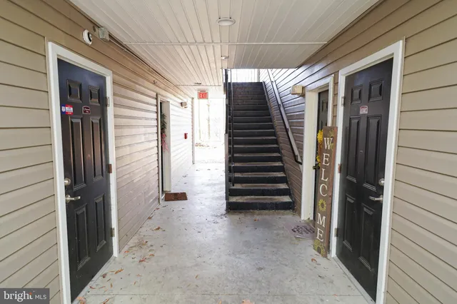 a view of a house with a staircase