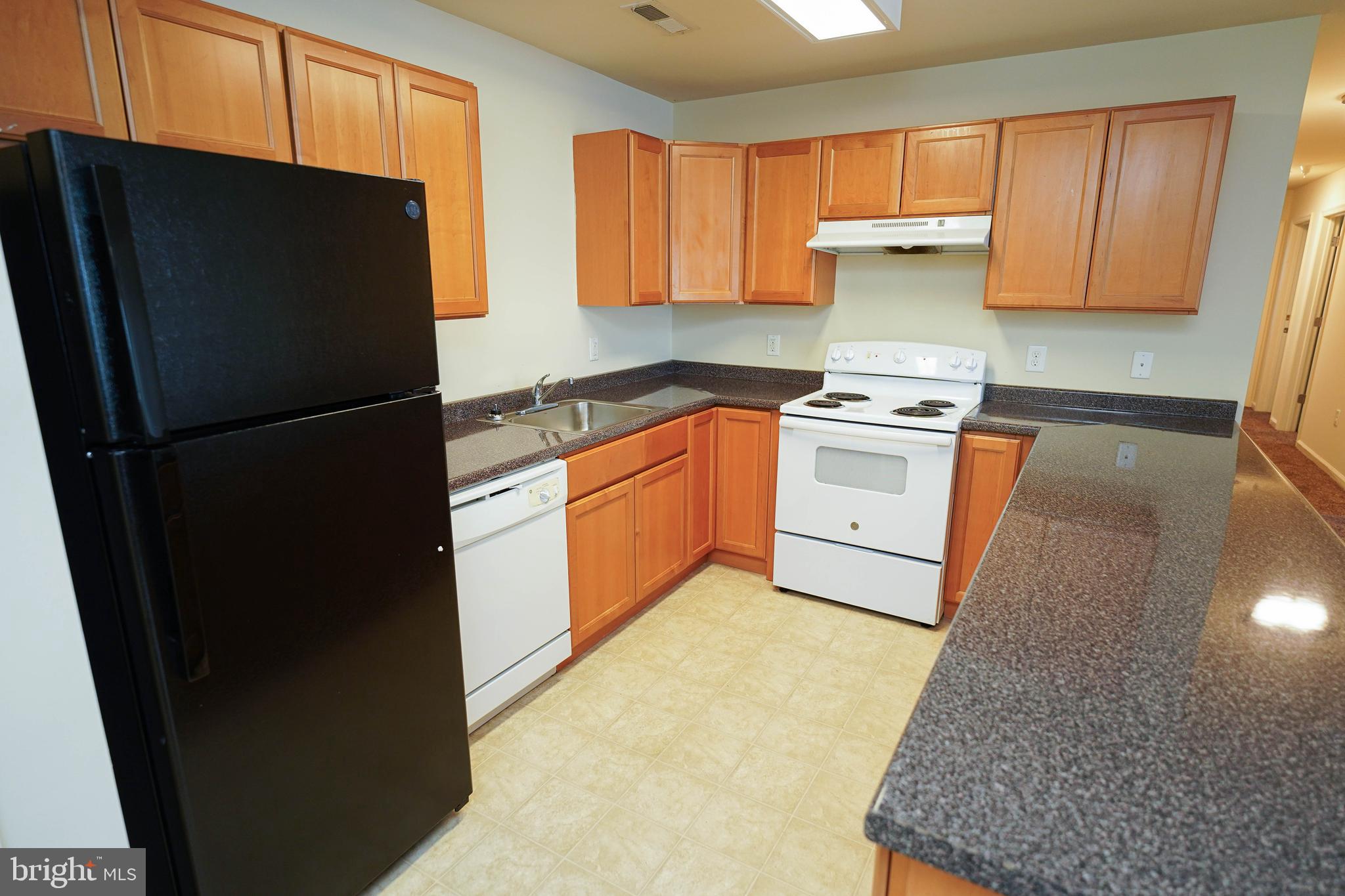 30630 Umes Boulevard, Unit V204 Princess Anne, MD 21853 - Photo 9 of 36 a kitchen with stainless steel appliances granite countertop a refrigerator and a stove
