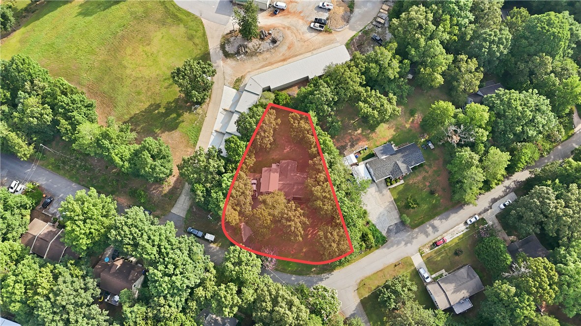 2001 Ridgeview Lane Seneca, SC 29678 - Photo 3 of 27 An aerial perspective reveals a secluded residential lot nestled amidst mature trees.