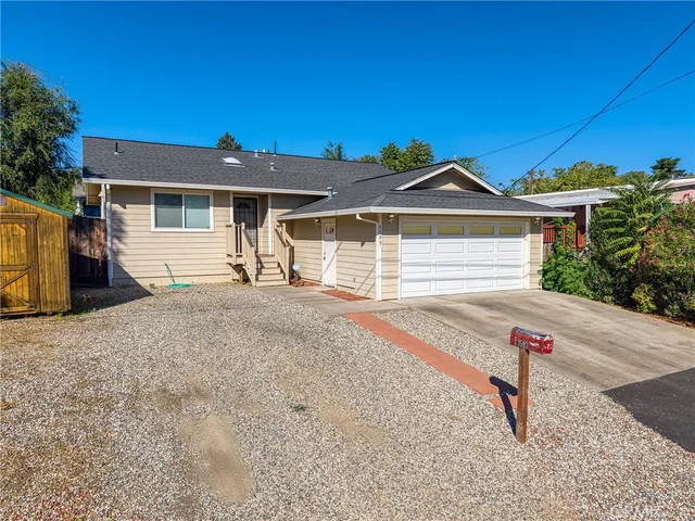 an aerial view of a and mountain