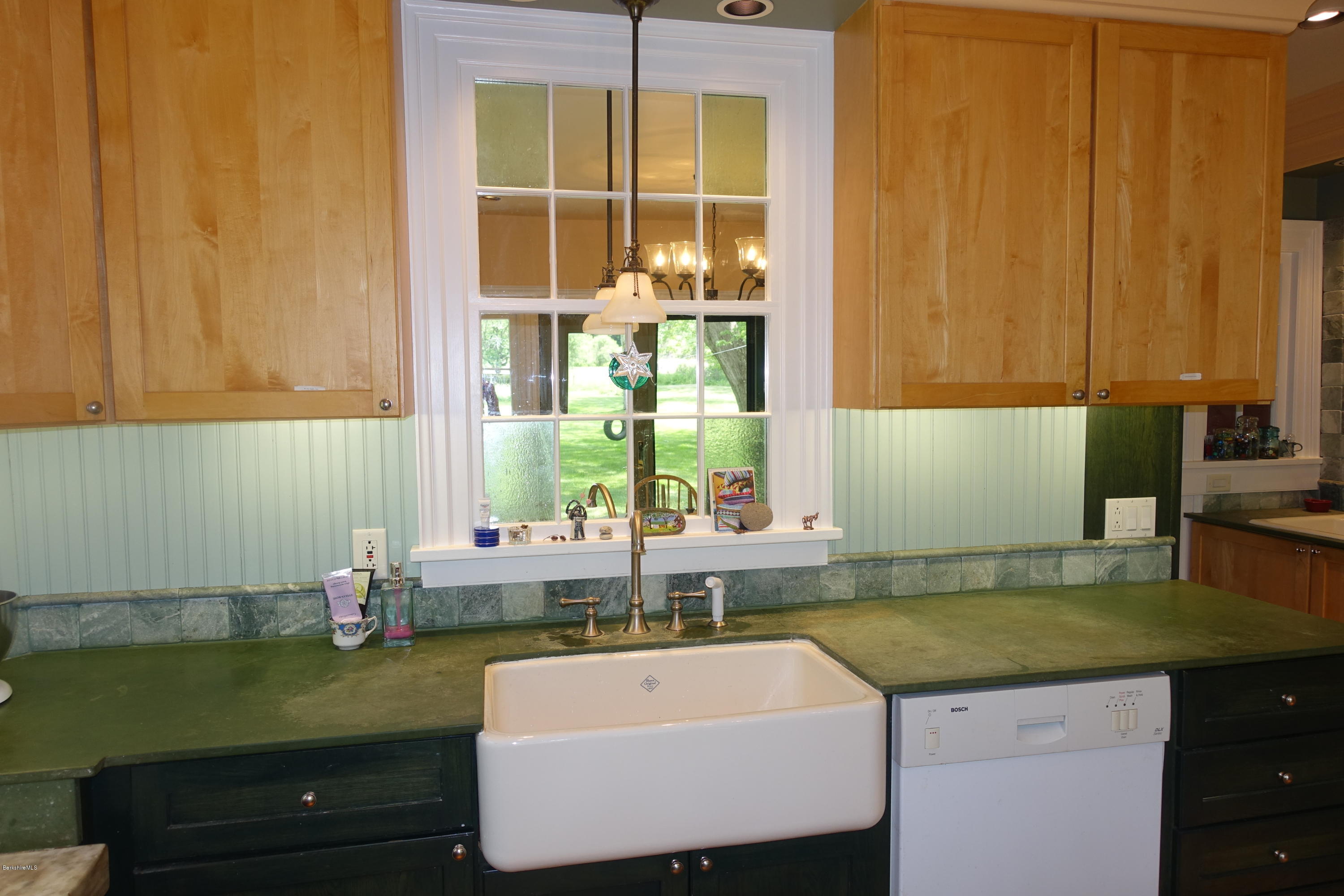 905 Hancock Road Williamstown, MA 01267 - Photo 14 of 37 Kitchen farm sink with mirror window