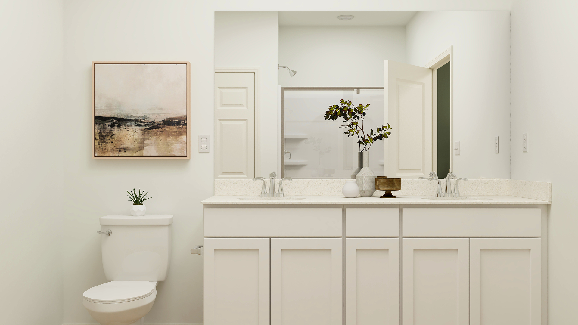 408 Cottrell Lane Aurora, IL 60506 - Photo 11 of 17 a bathroom with a sink a toilet and a mirror