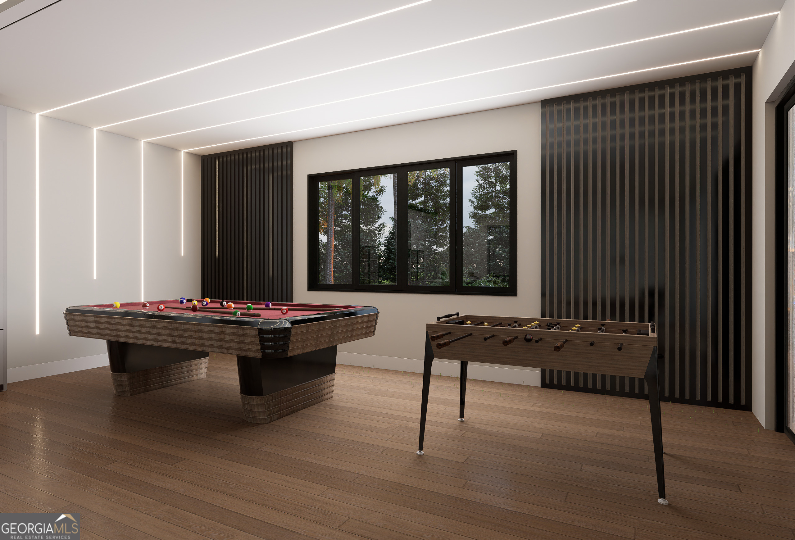 2702 Antioch Street Conyers, GA 30013 - Photo 15 of 36 a living room with furniture and a floor to ceiling window