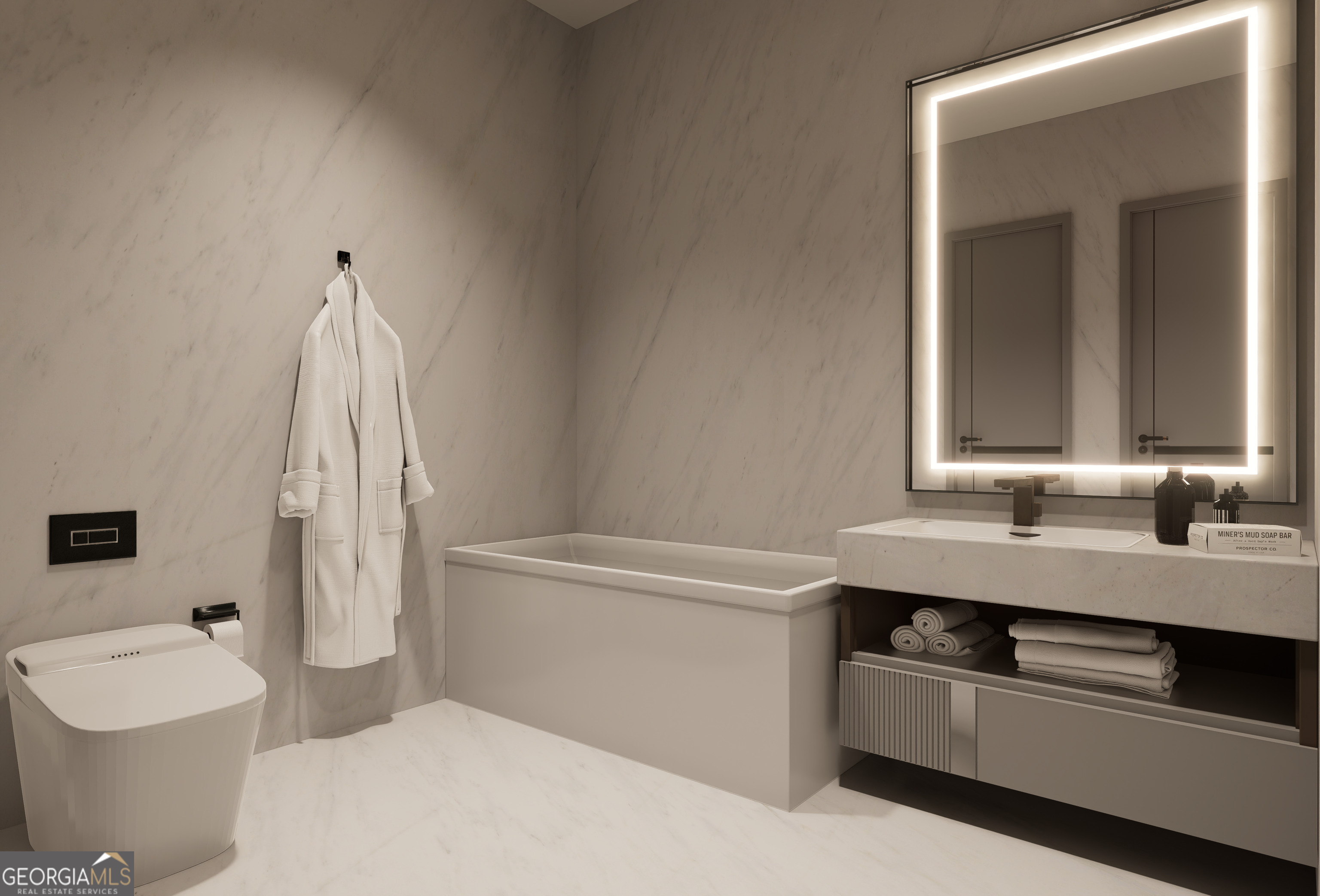 2702 Antioch Street Conyers, GA 30013 - Photo 21 of 36 a bathroom with a sink a toilet and a mirror