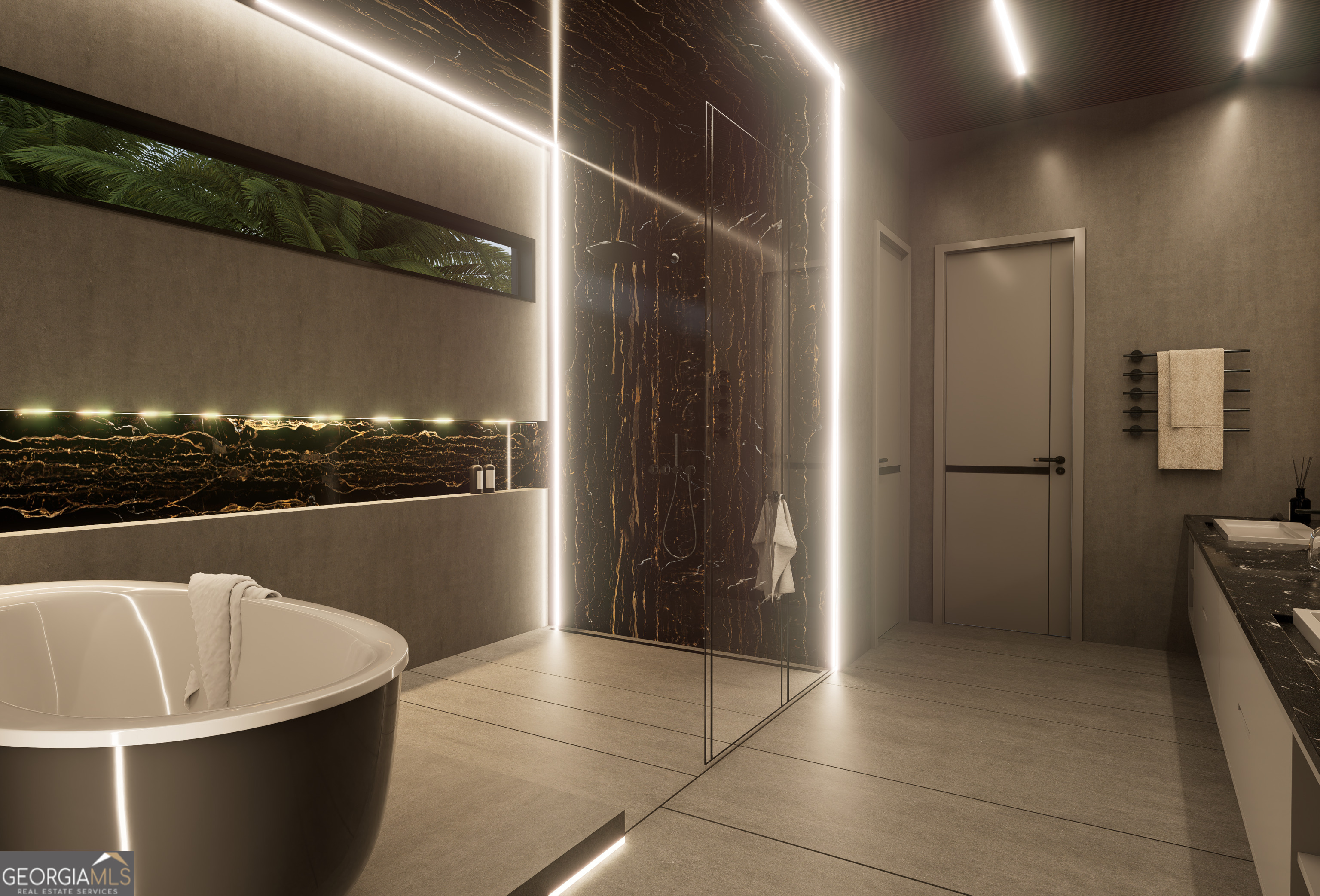 2702 Antioch Street Conyers, GA 30013 - Photo 25 of 36 a kitchen with stainless steel appliances a refrigerator and a counter