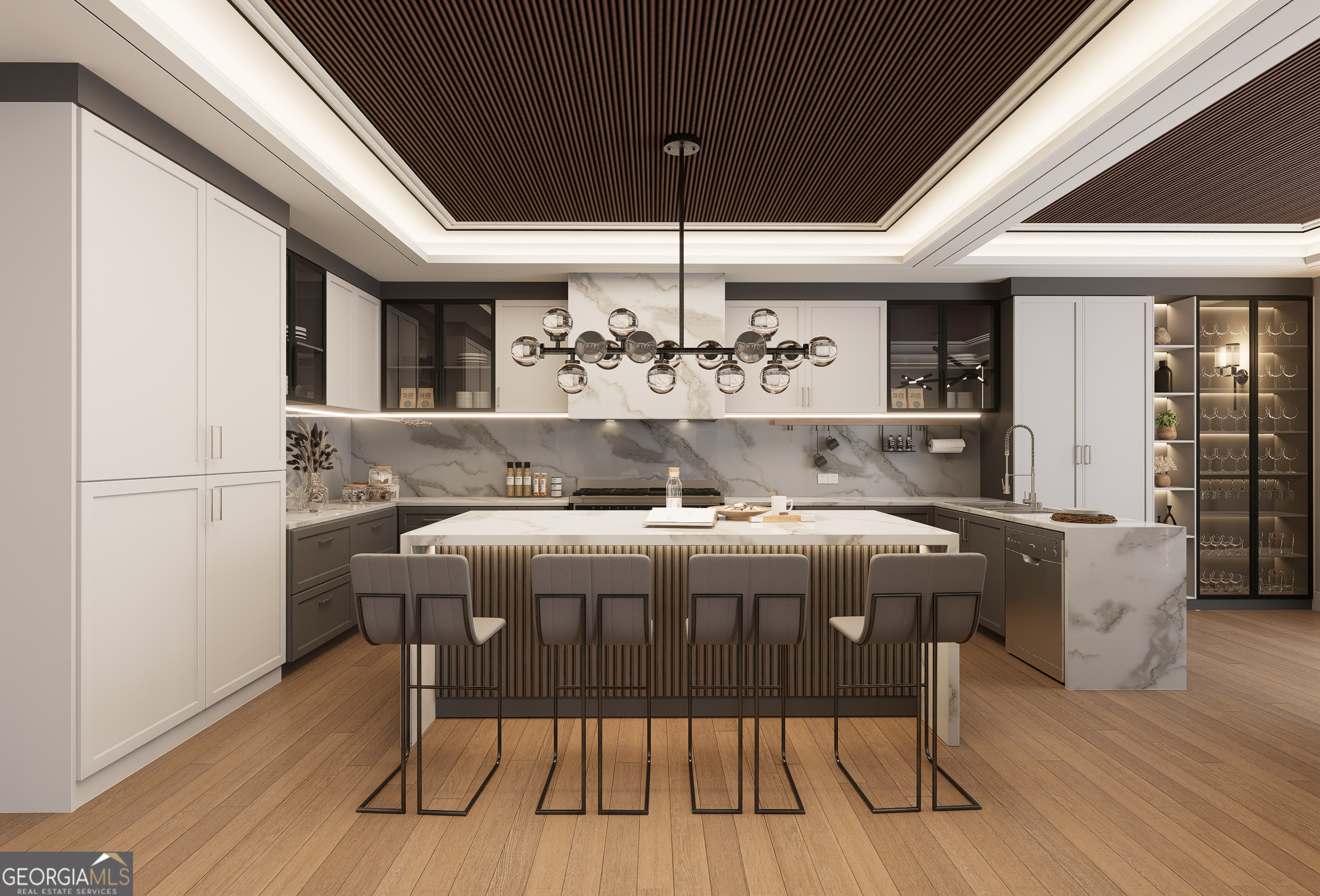 2702 Antioch Street Conyers, GA 30013 - Photo 31 of 36 a view of a dining room with furniture wooden floor and chandelier