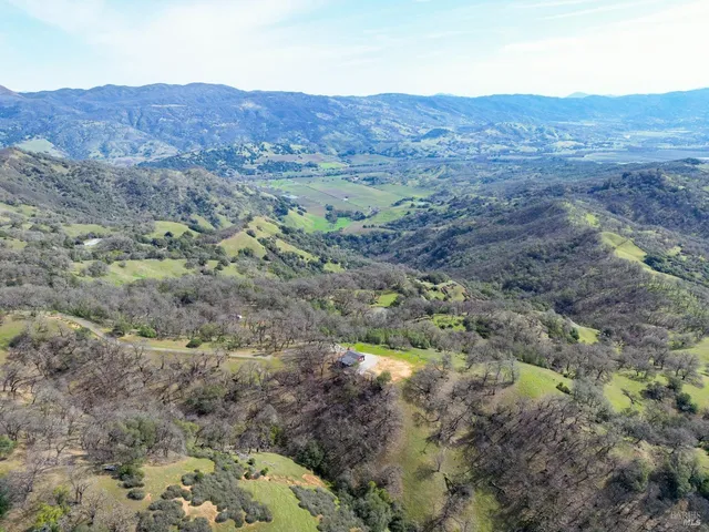 a view of a lush green field