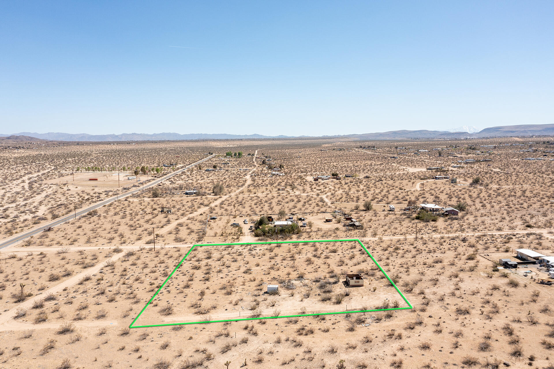 57628 Pine Street Landers, CA 92285 - Photo 11 of 25 an aerial view of house with yard