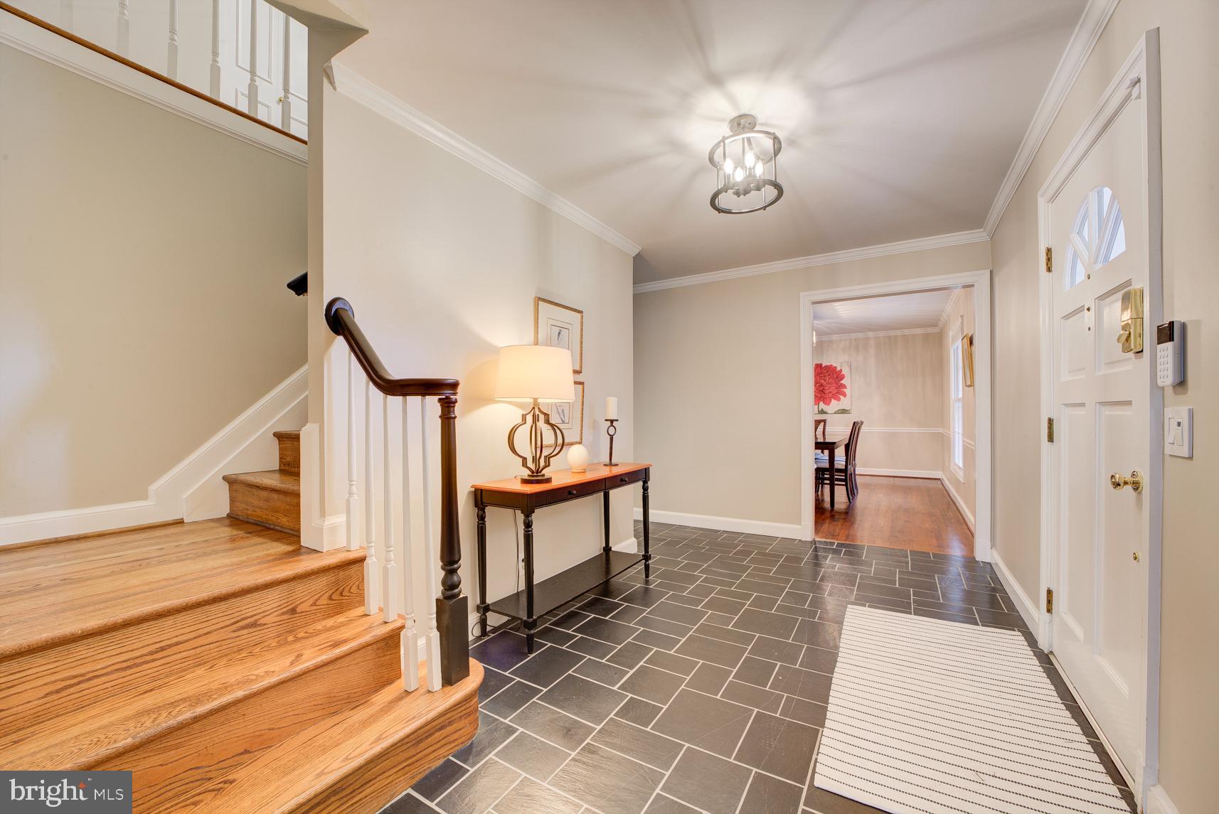 9116 Wooden Bridge Road Potomac, MD 20854 - Photo 4 of 22 a view of entryway with wooden floor