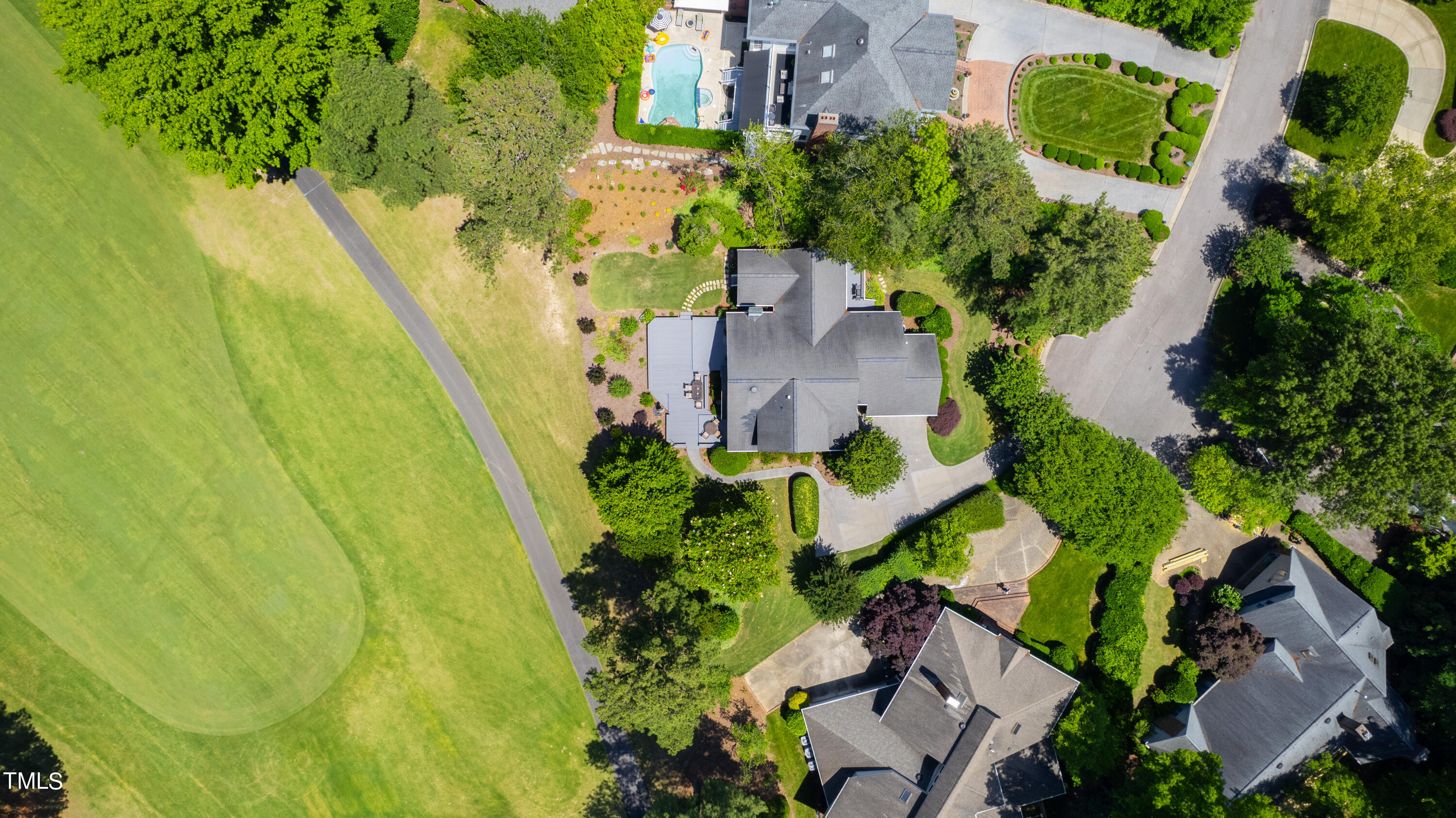 1605 Quaker Ridge Point Raleigh, NC 27615 - Photo 50 of 54 an aerial view of a house with a yard