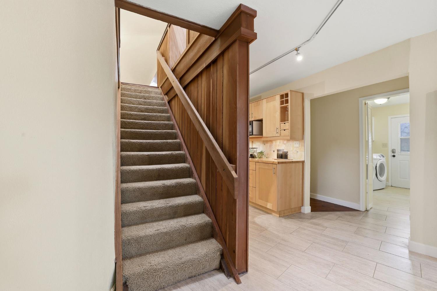 7890 Boren Lane Granite Bay, CA 95746 - Photo 32 of 96 Stairs lead up to loft area, second bedroom and bathroom