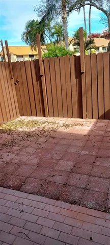 a view of wooden fence