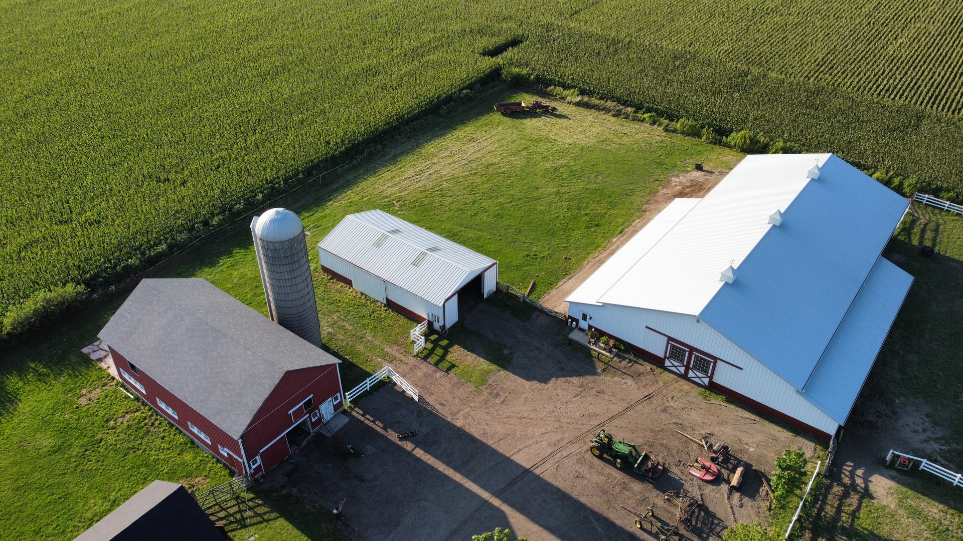 6932 Randall Road Poplar Grove, IL 61065 - Photo 40 of 44 an aerial view of a house with a garden