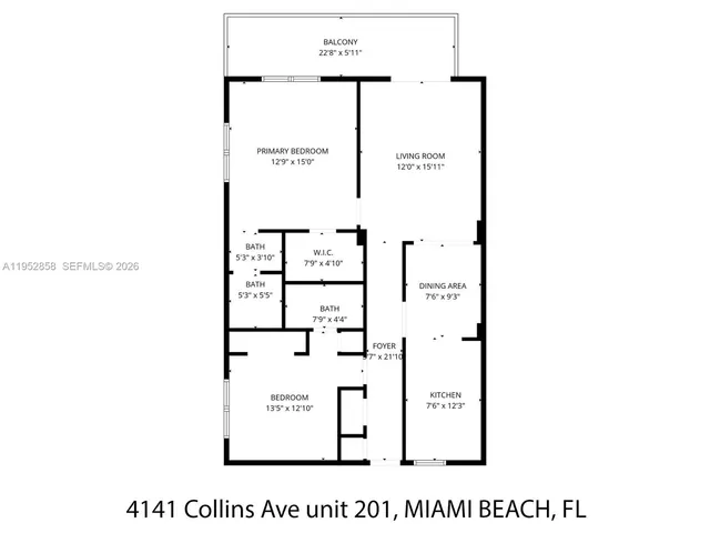 $3,000 | 4141 Collins Avenue, Unit 201, Miami Beach, FL 33140