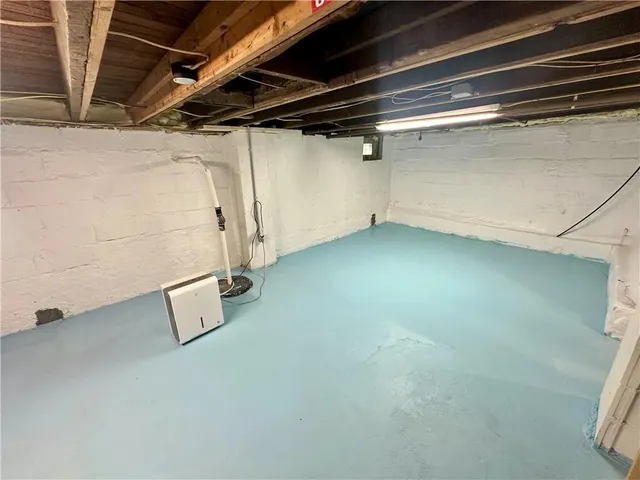 a view of a storage room