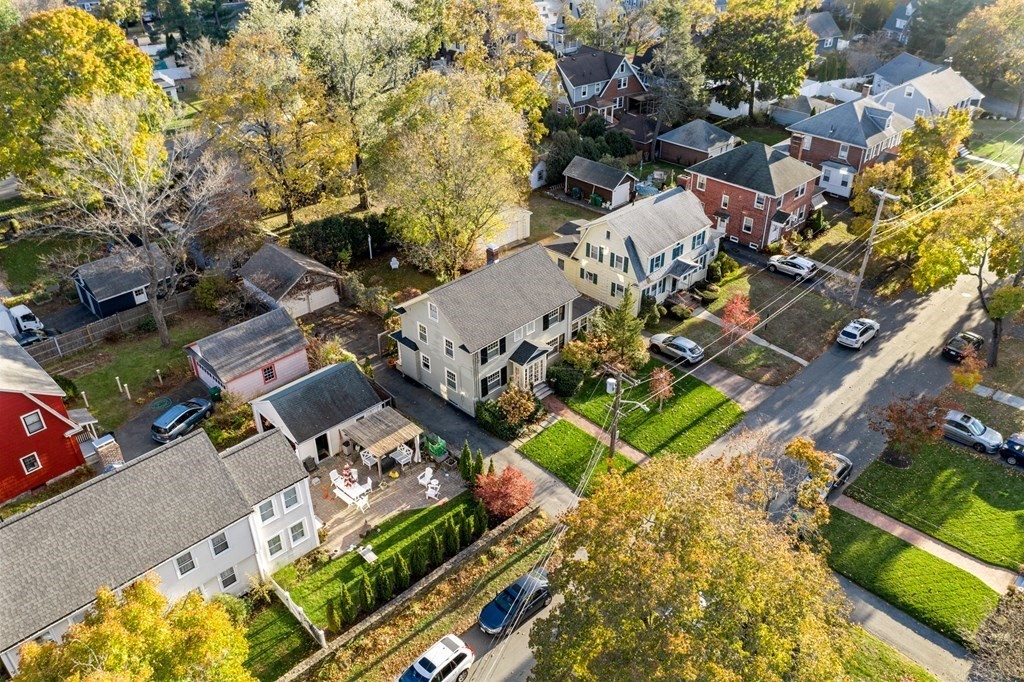 63 Oak Ridge Road Medford, MA 02155 - Photo 40 of 40 an aerial view of multiple houses with yard
