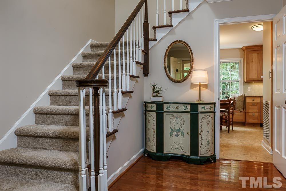2942 Buckingham Road Durham, NC 27707 - Photo 5 of 25 a view of entryway with wooden floor