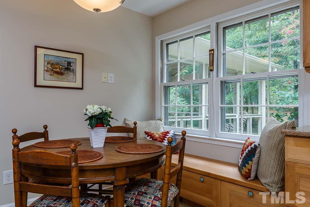 2942 Buckingham Road Durham, NC 27707 - Photo 7 of 25 a view of a dining room with furniture window and outside view
