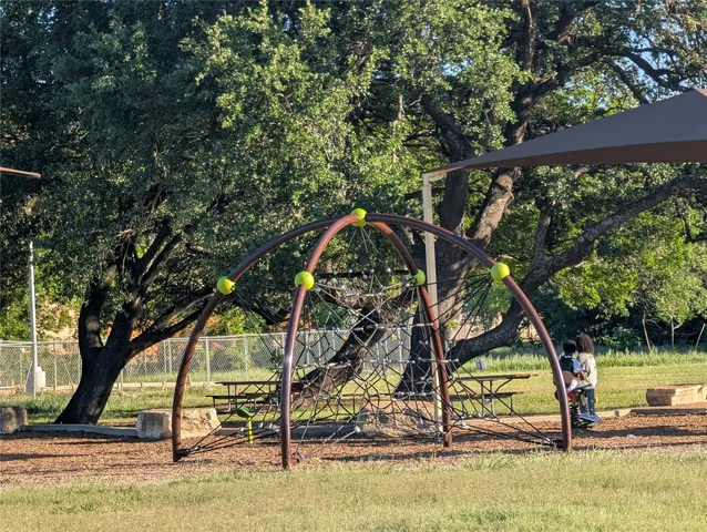 a view of street with sitting area