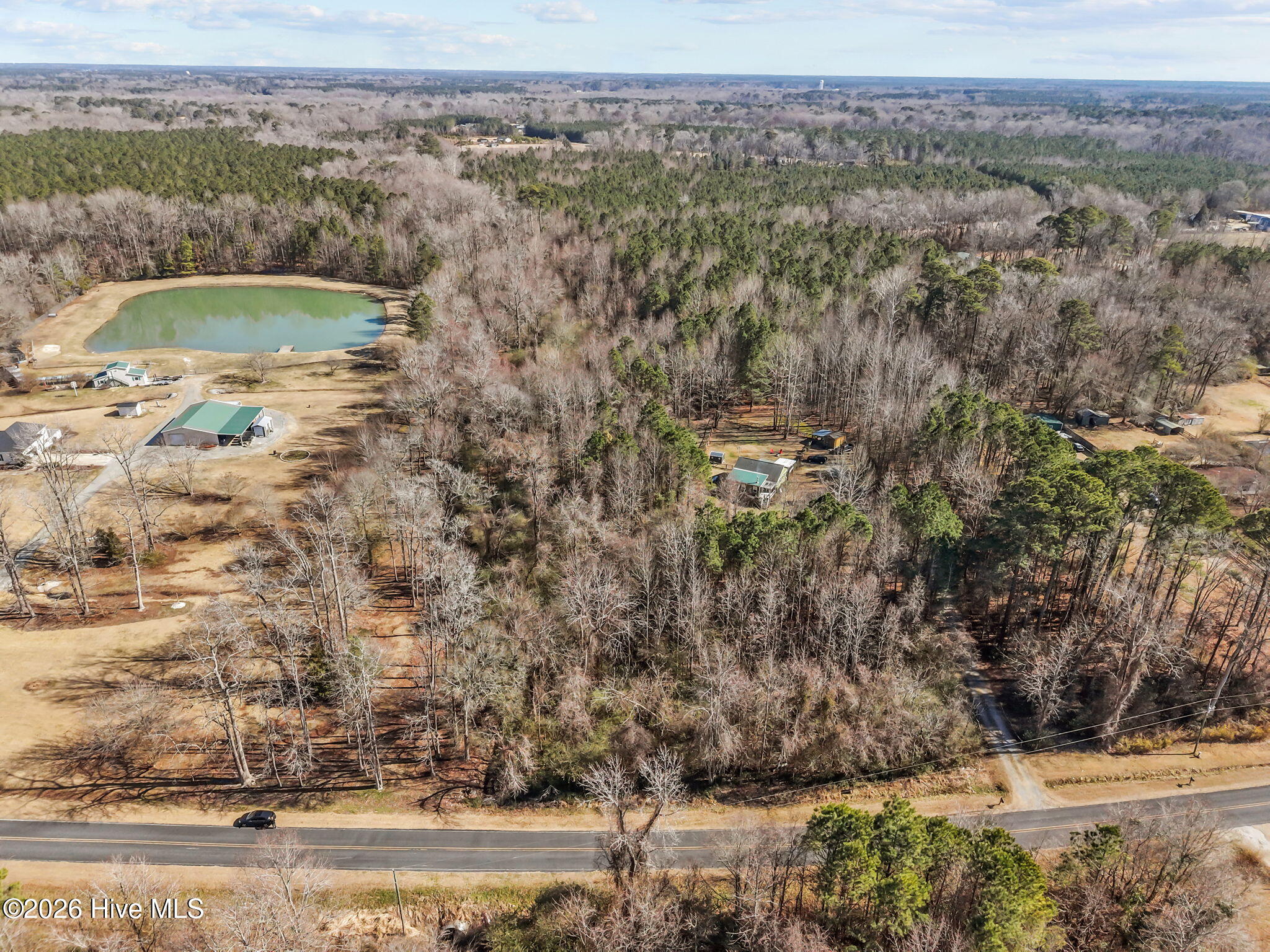 216 Langley Road Chocowinity, NC 27817 - Photo 10 of 14 View showing from road to back of property