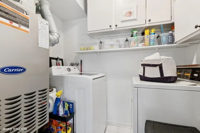 a room with storage and utility