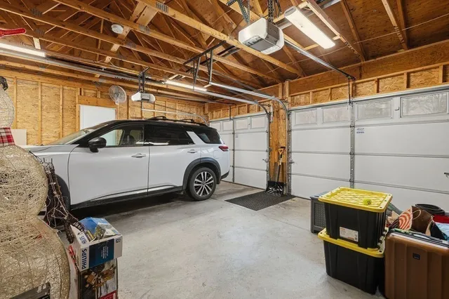 a view of a garage