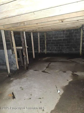 a view of a wooden door