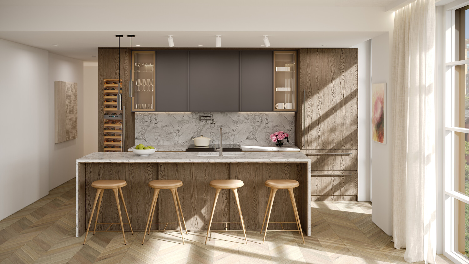 350 East 18th Street, Unit 3A Manhattan, NY 10003 - Photo 2 of 15 a view of dining table chairs and wooden floor