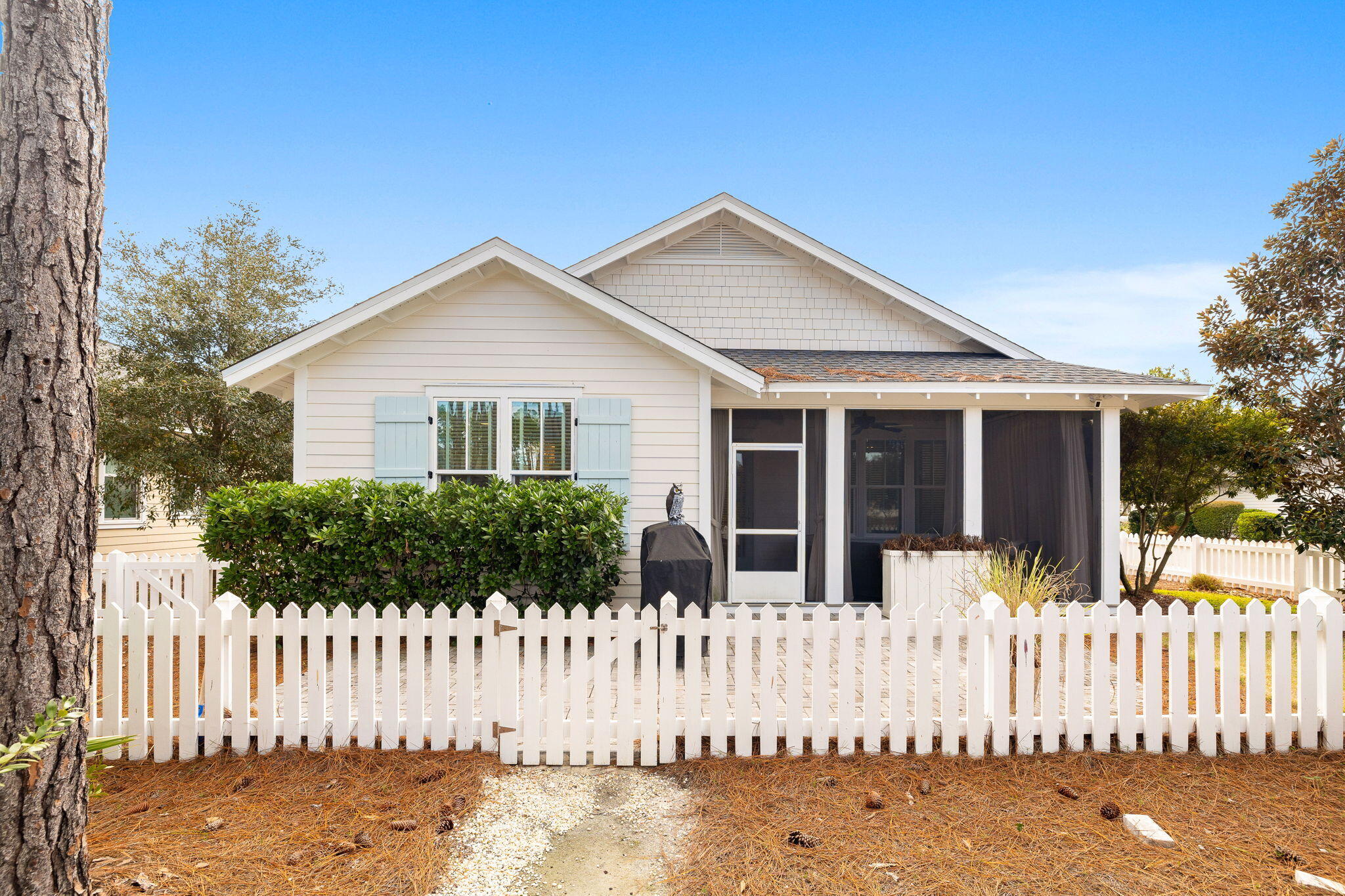 178 Jack Knife Drive Inlet Beach, FL 32461 - Photo 15 of 69 a front view of a house with wooden fence