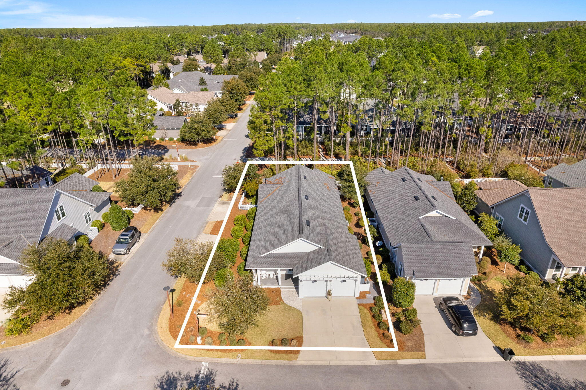 178 Jack Knife Drive Inlet Beach, FL 32461 - Photo 4 of 69 an aerial view of residential houses with outdoor space and swimming pool
