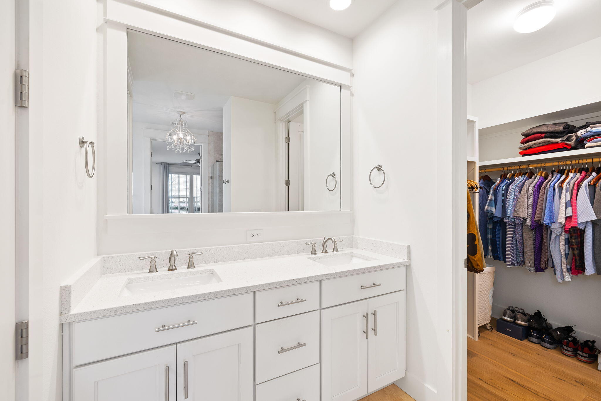178 Jack Knife Drive Inlet Beach, FL 32461 - Photo 44 of 69 a en suite bathroom with a sink and a mirror