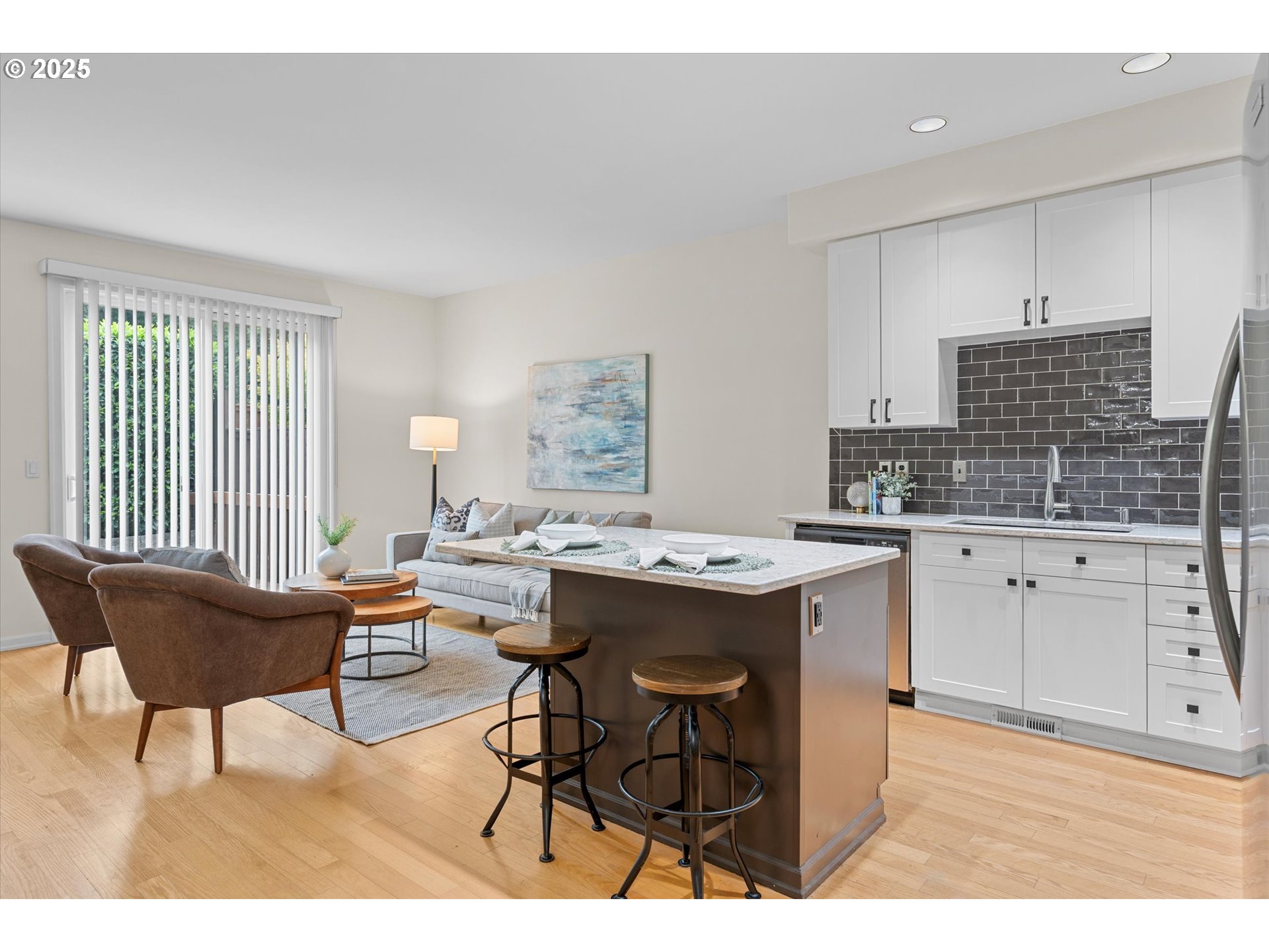 2926 Southwest Texas Street Portland, OR 97219 - Photo 4 of 16 a kitchen with a stove a sink and a refrigerator